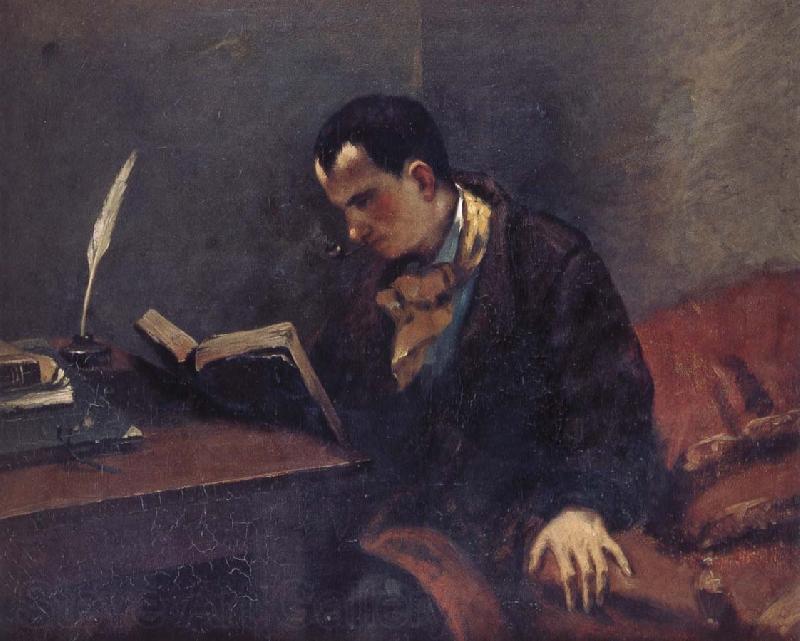 Gustave Courbet Portrait of Baudelaire Spain oil painting art